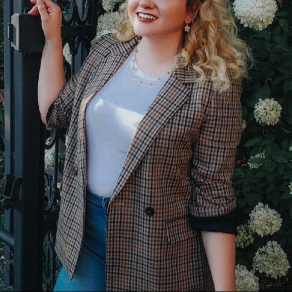 Madewell Dorset Blazer in Coster Plaid - Picture 2 of 8